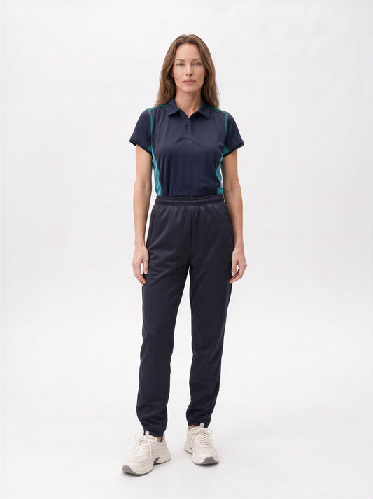 AM BOWLS Women's Slim Fit Fleecy Track Pant with Zip at Ankle