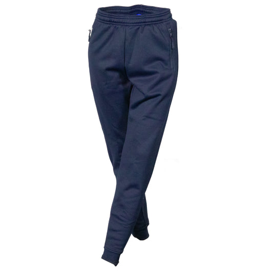AM BOWLS Women's Slim Fit Fleecy Track Pant with Zip at Ankle