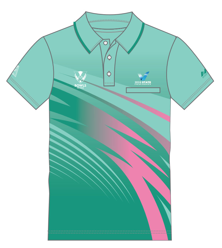 AM BOWLS Women's Polo Teal