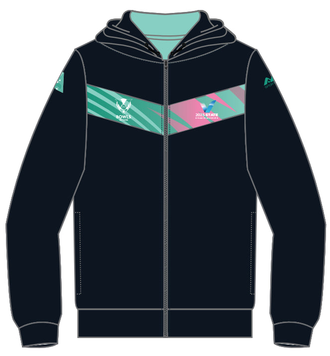 AM BOWLS Unisex Hoody Cobalt Navy/Teal