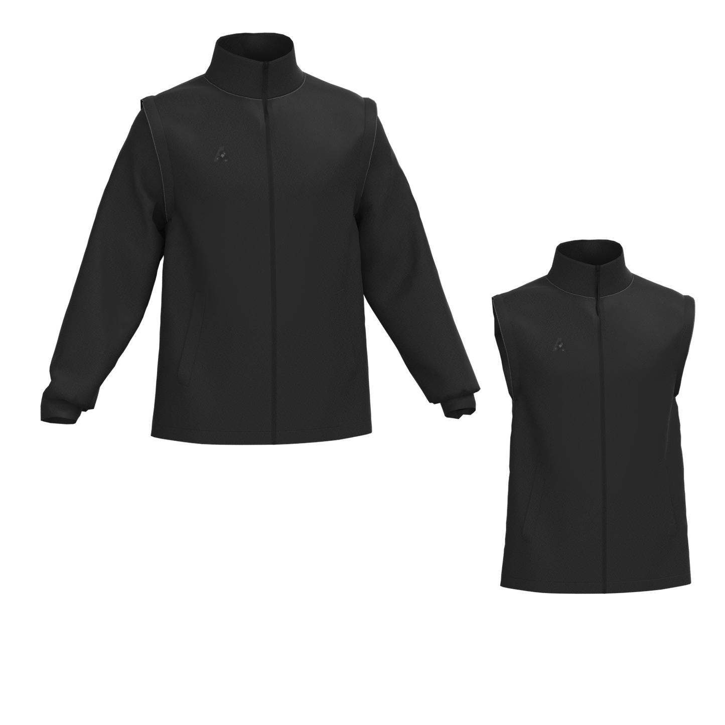 AM BOWLS Men's 2-in-1 Zip-Off Sleeves Jacket