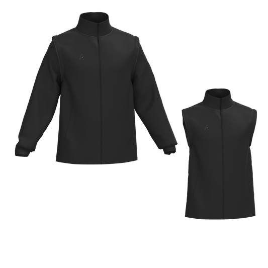 AM BOWLS Men's 2-in-1 Zip-Off Sleeves Jacket