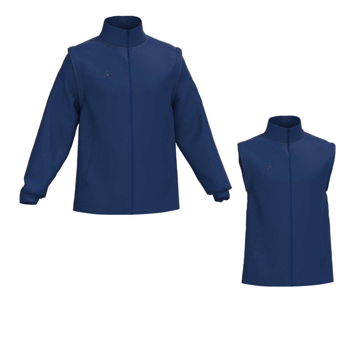 AM BOWLS Men's 2-in-1 Zip-Off Sleeves Jacket