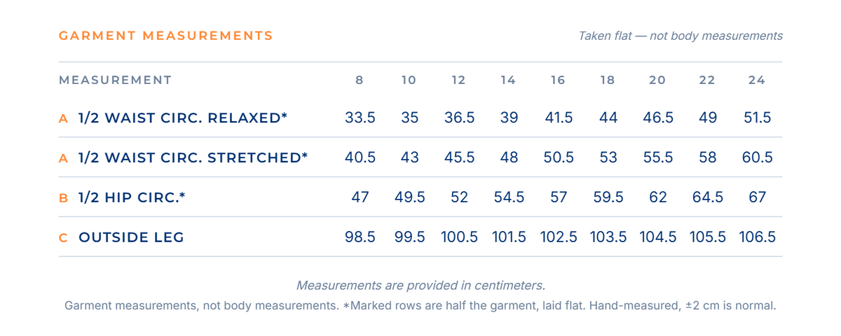 AM BOWLS Women's Straight-Leg Fleecy Track Pant size chart